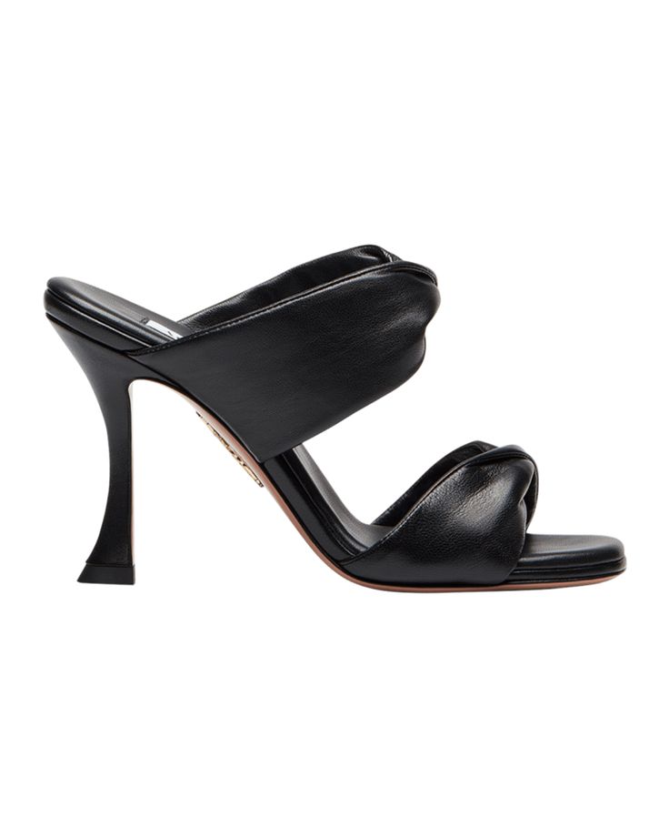 Aquazzura Twist 95mm Leather sandals, US9