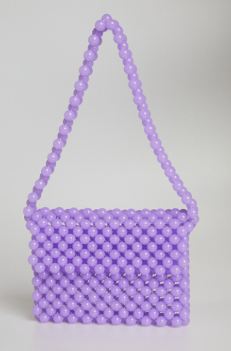 Beaded Bag in Purple
