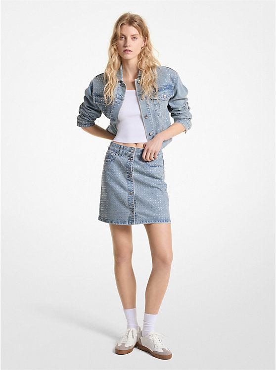 Michael Kors Denim Skirt Set