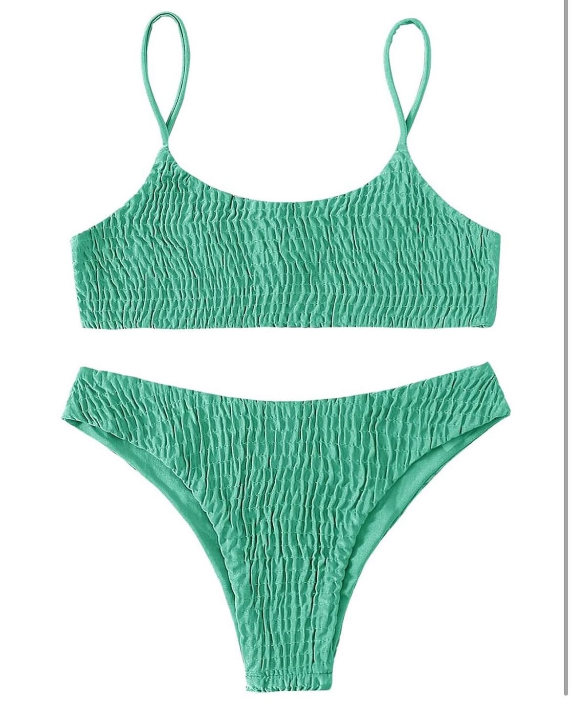 Ruched Triangle 2 Piece Swimsuit