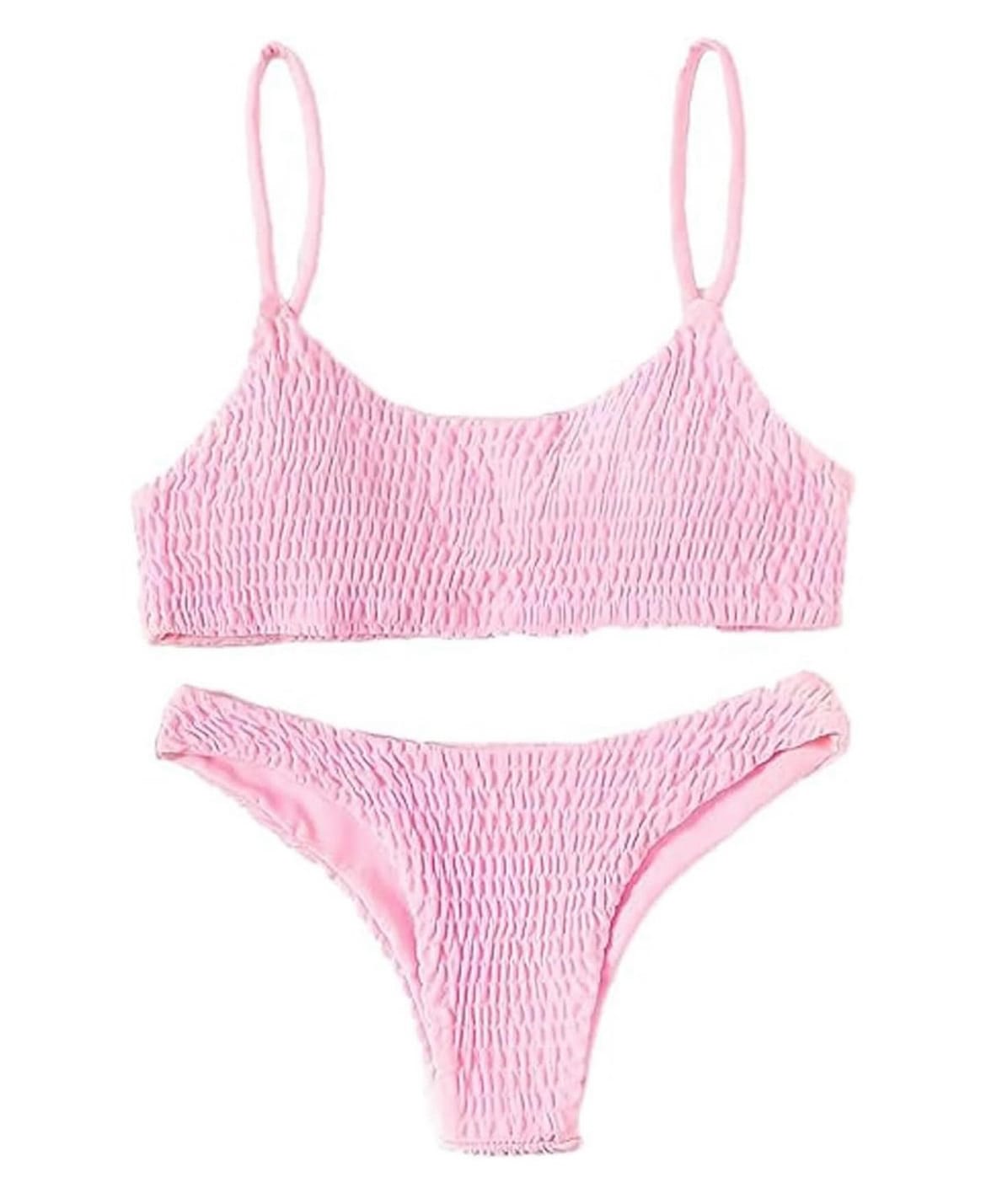 Ruched Triangle 2 Piece Swimsuit