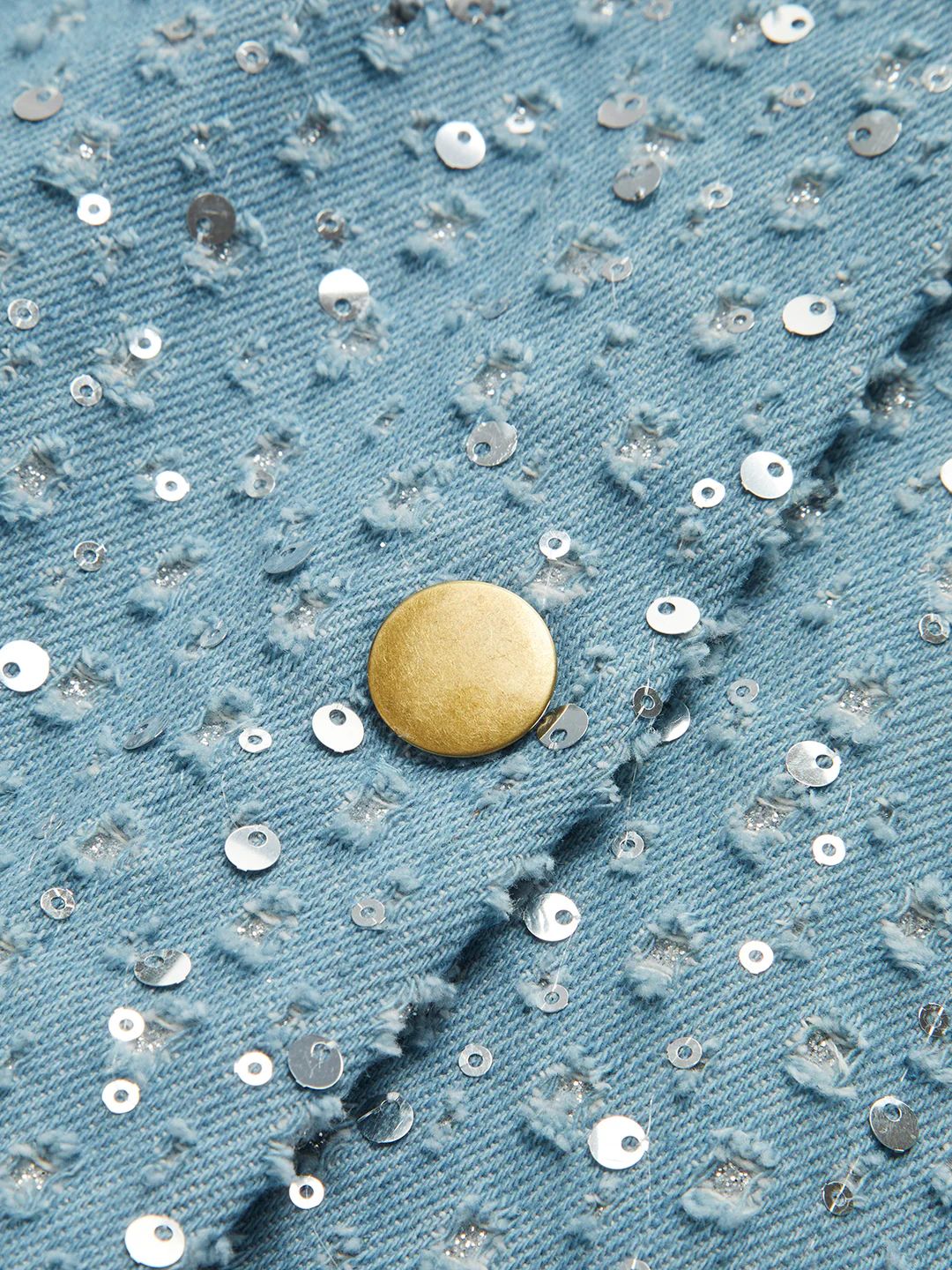 Sequin Decor Crop Jacket