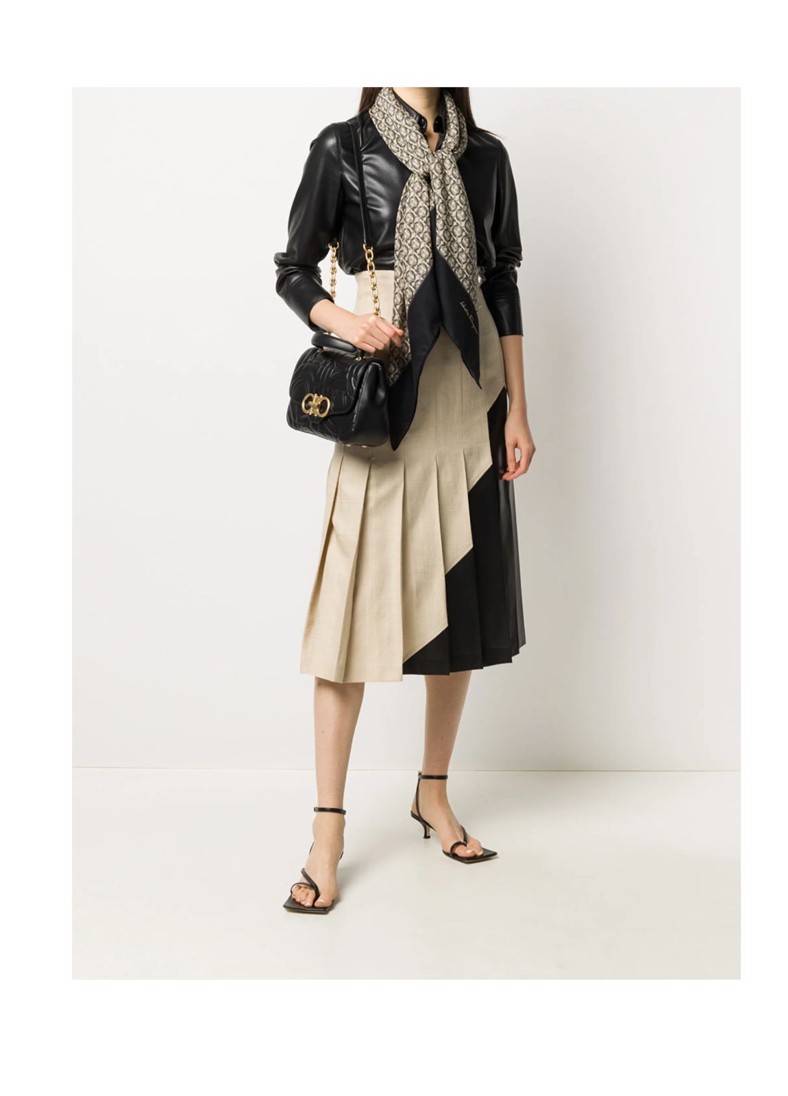 Ferragamo Gancini Quilted Tote Bag