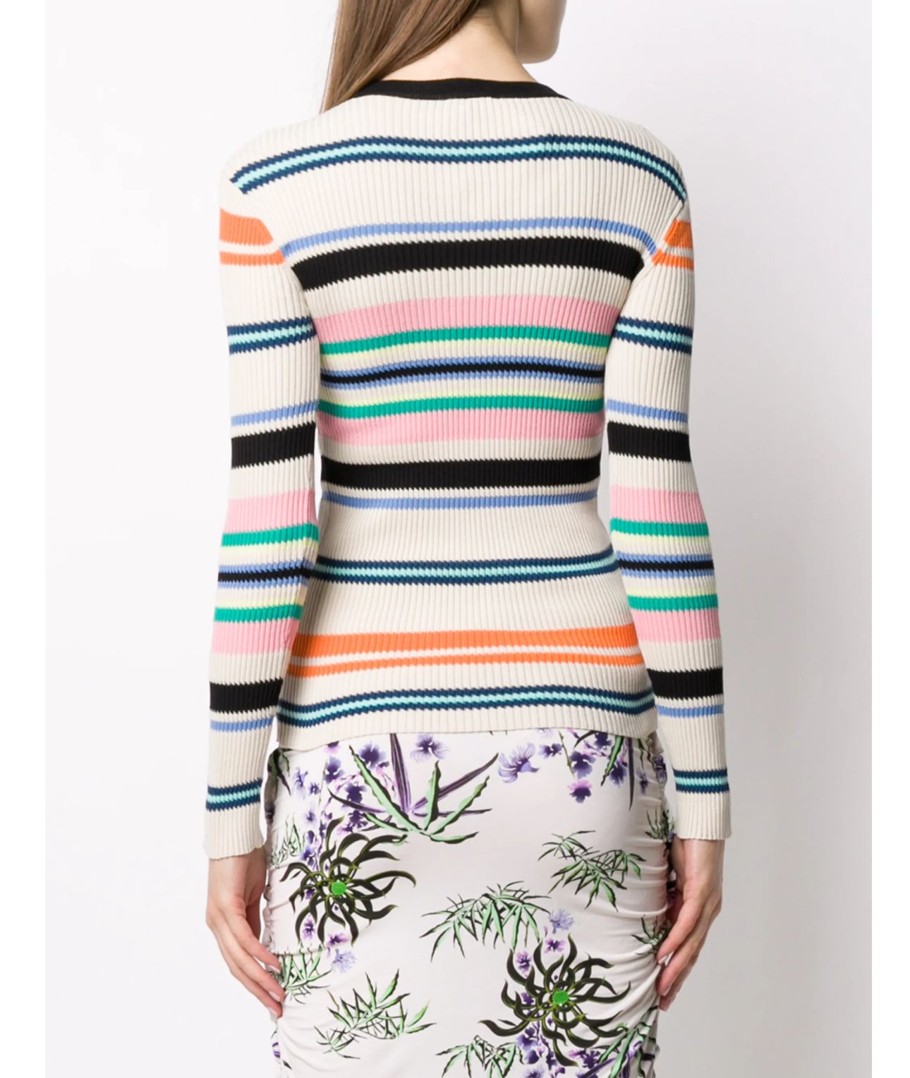 KENZO Striped Ribbed Knit Jumper
