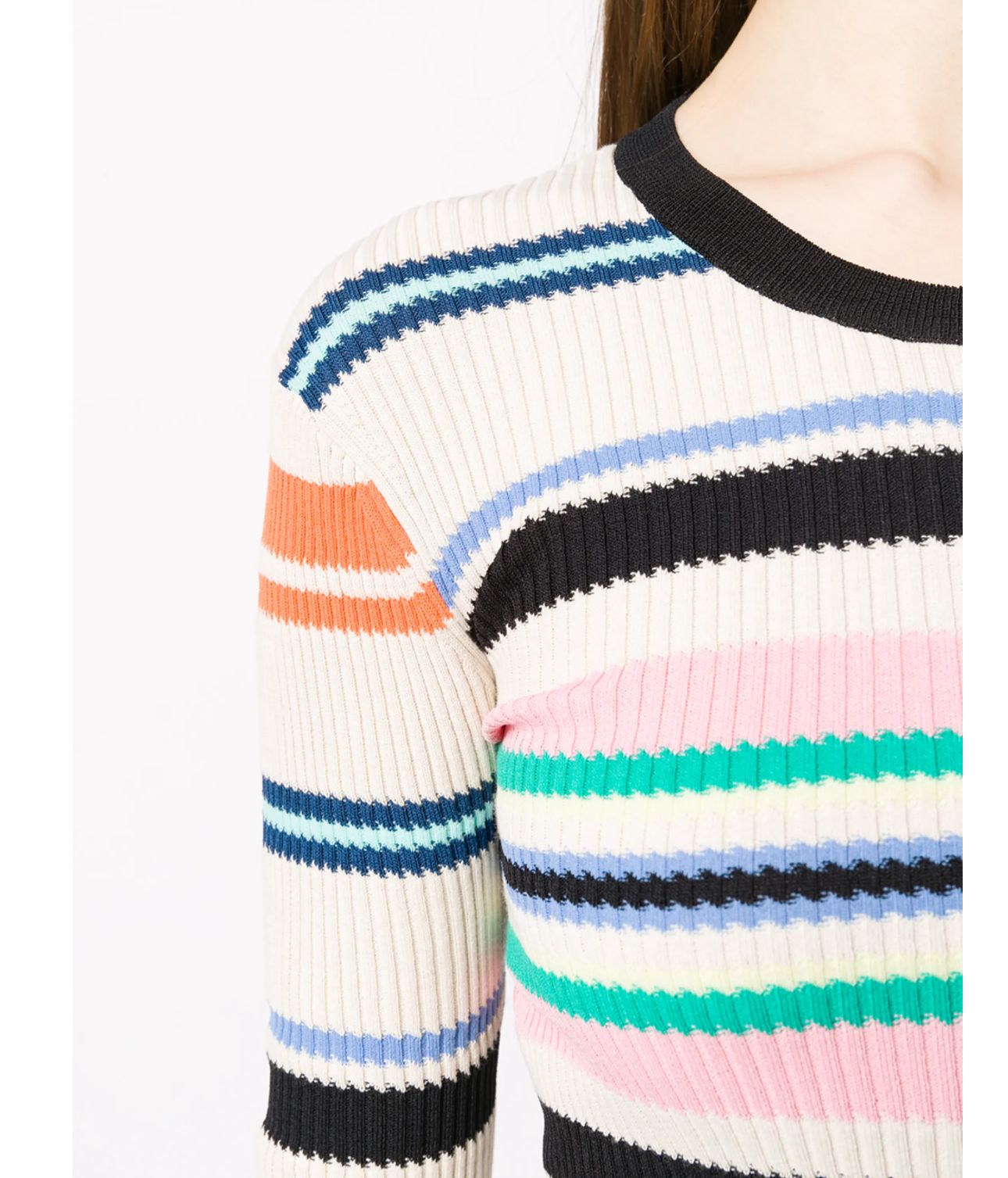 KENZO Striped Ribbed Knit Jumper