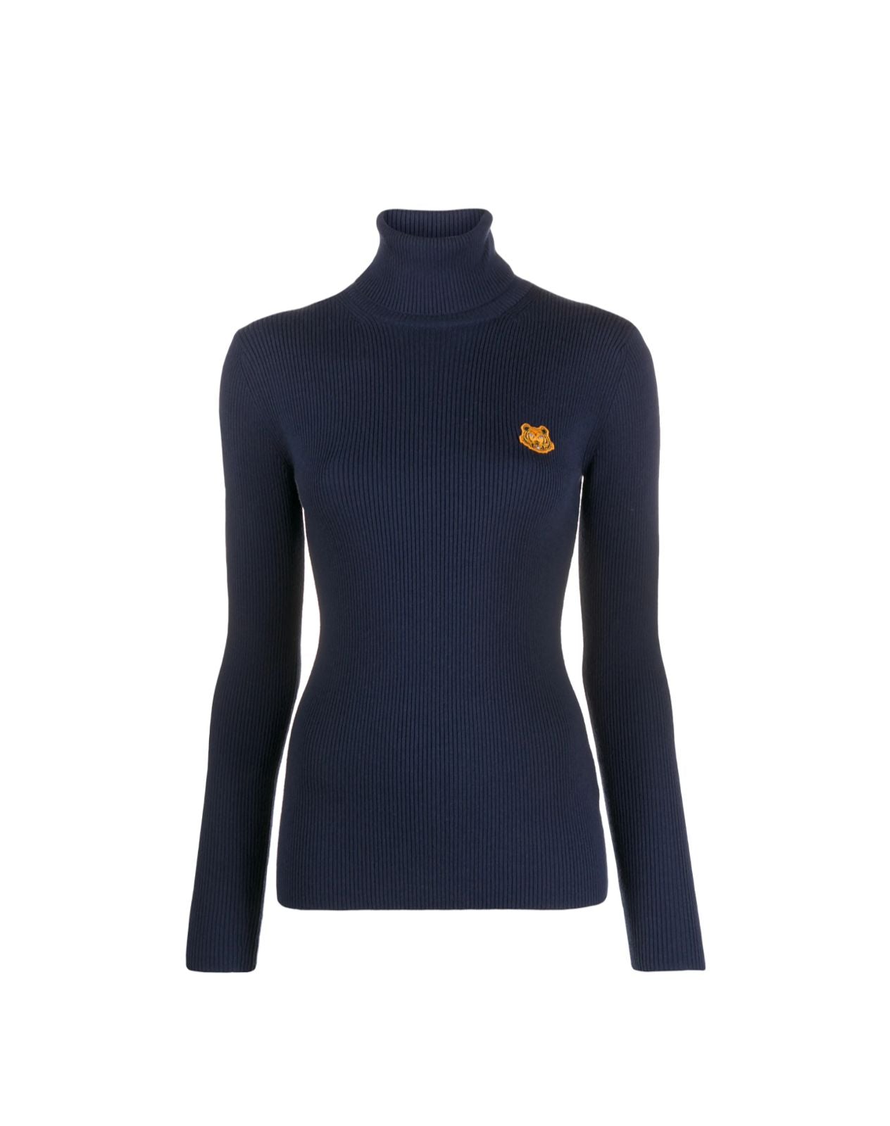 KENZO Tiger-Embroidered Turtleneck Jumper