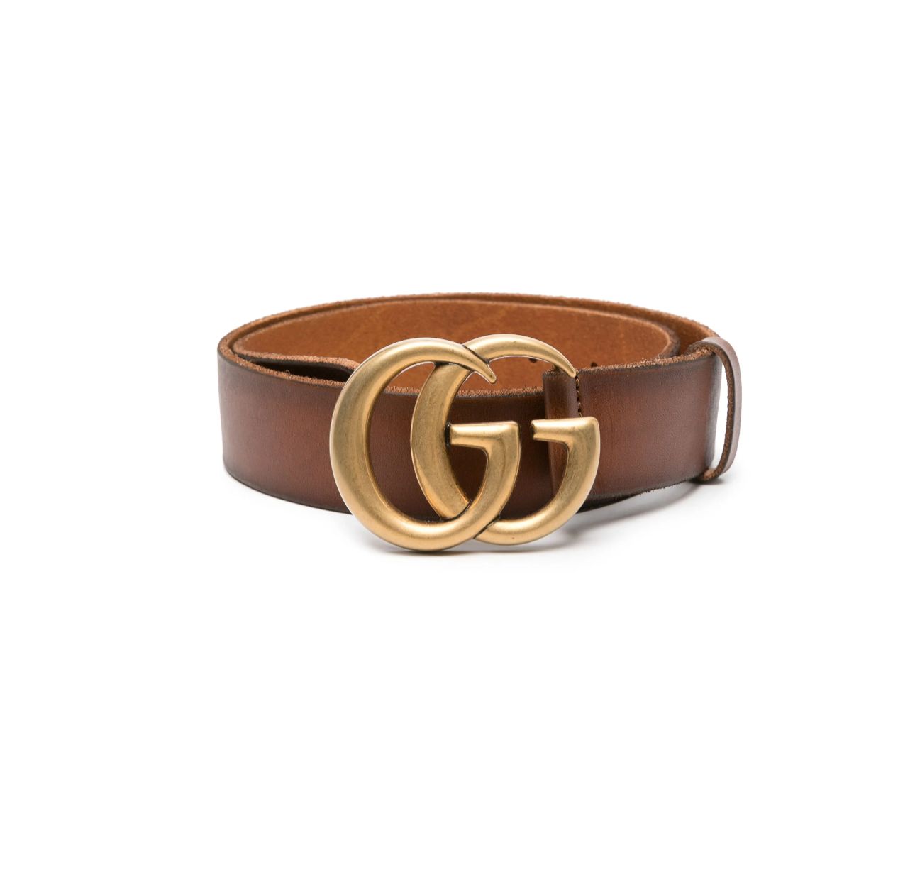 GUCCI Double G Leather Belt size 85