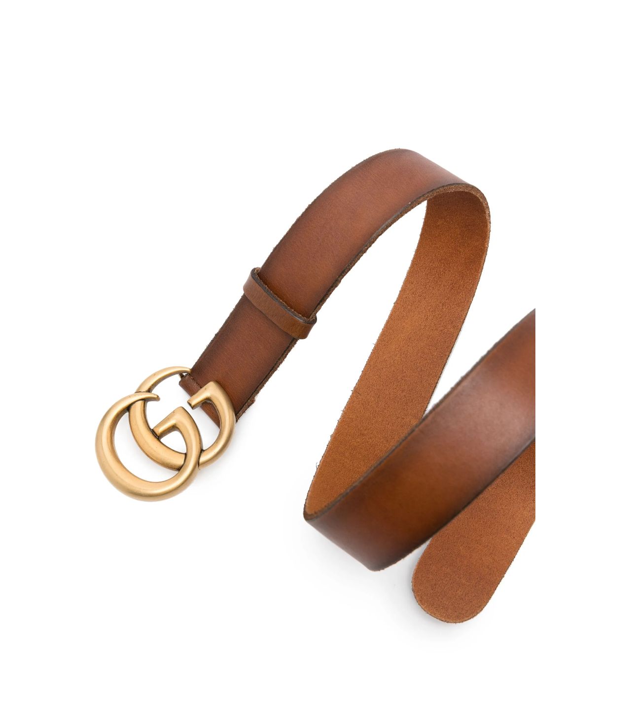 GUCCI Double G Leather Belt size 85