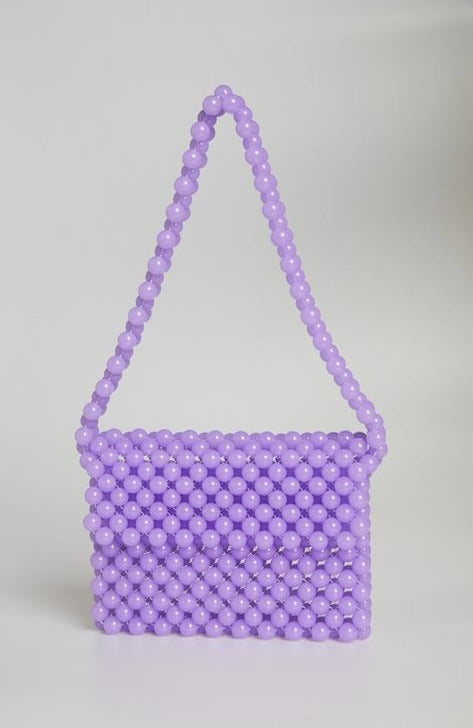 Beaded Bag in Purple
