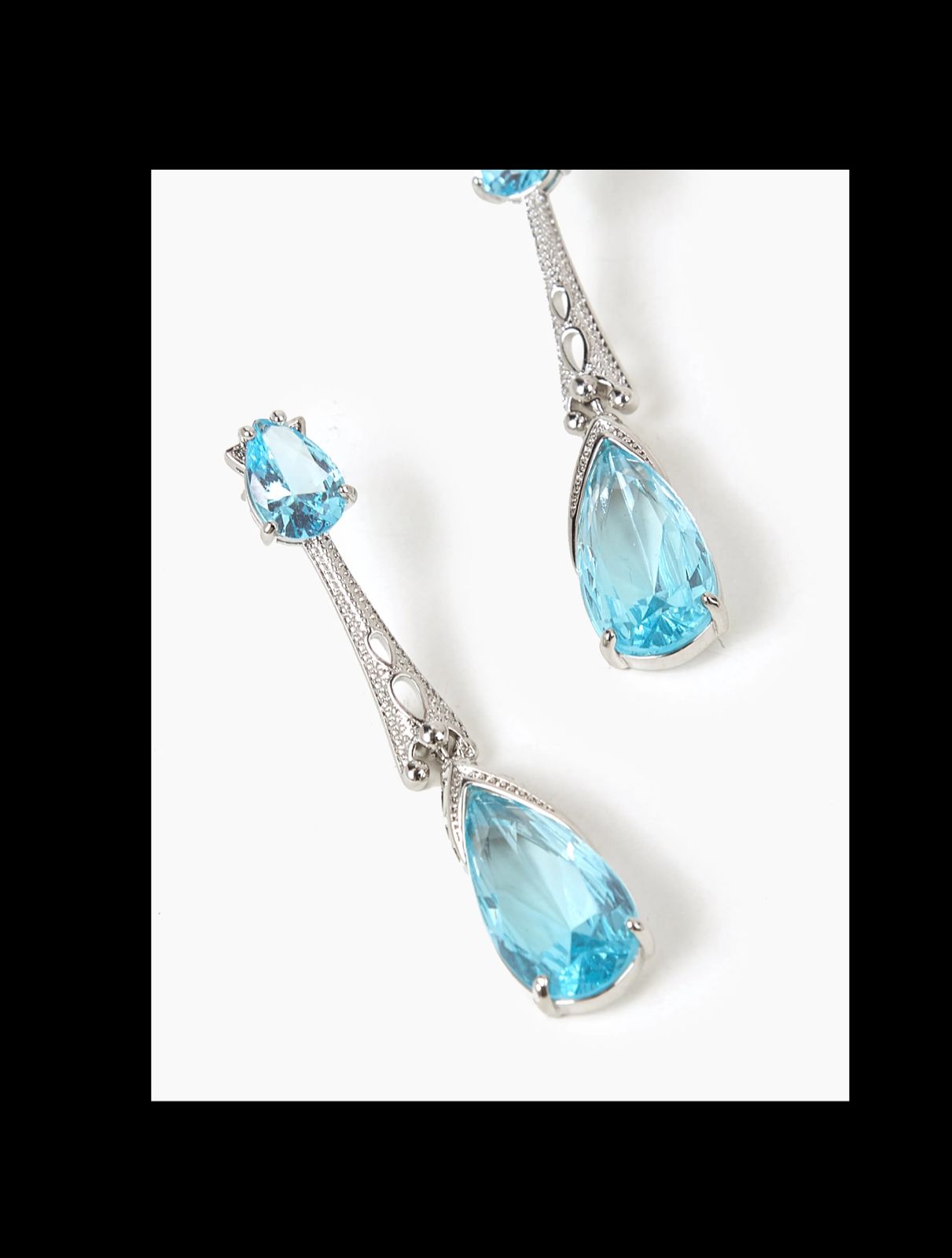 Crystal Decor Drop Earrings