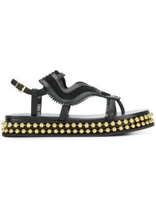 Chloe Almond Toe Studded Sandals