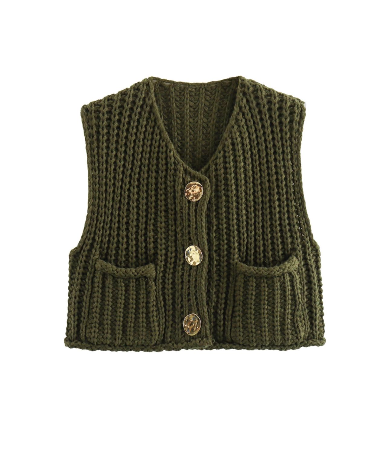 Crochet Chunky Knit Vest