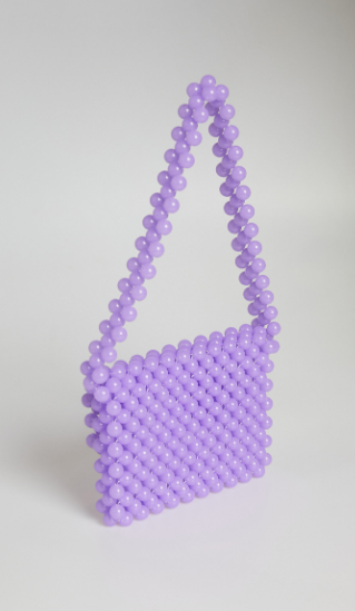 Beaded Bag in Purple