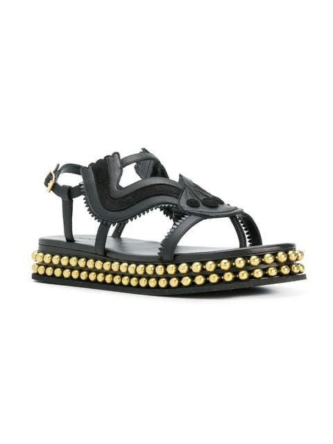 Chloe Almond Toe Studded Sandals