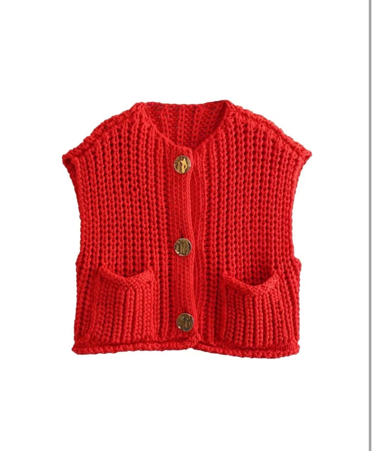 Crochet Chunky Knit Vest