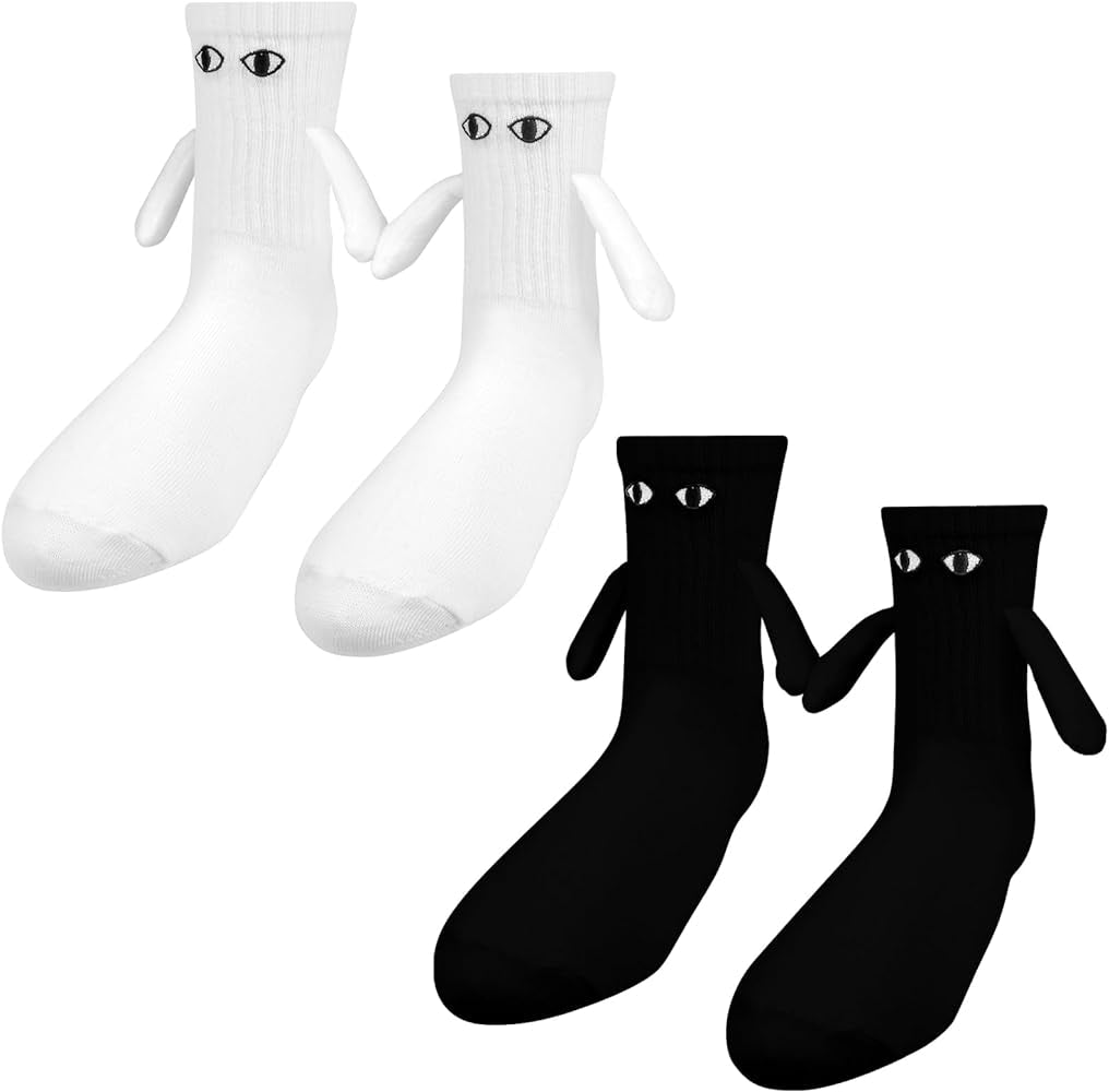 Magnetic Holding Hands Crew Sock