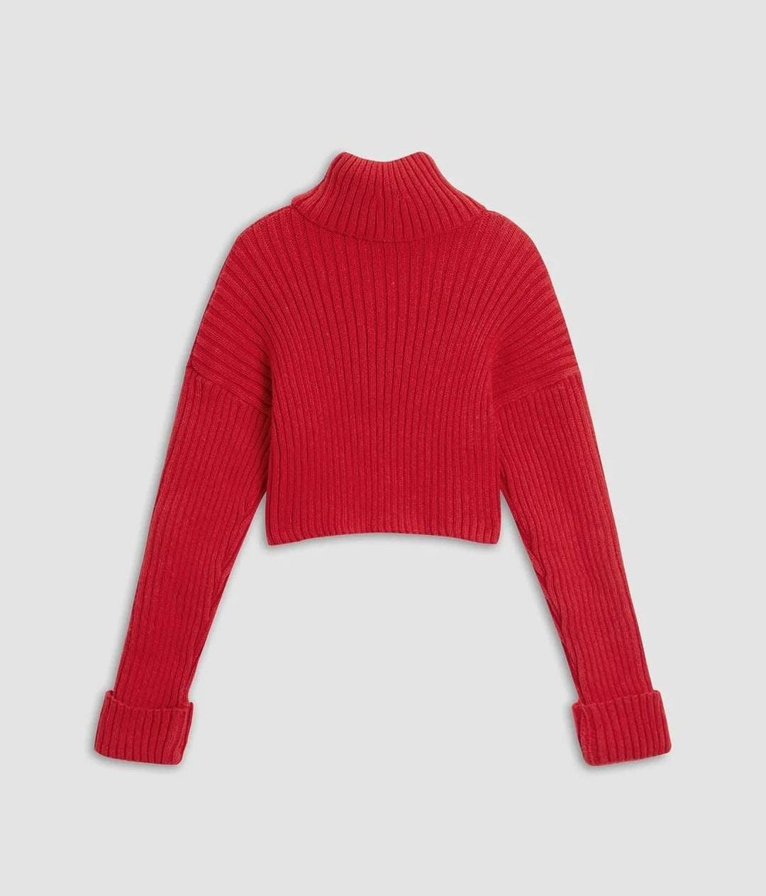 Mistletoe Rib Mock Neck Sweater