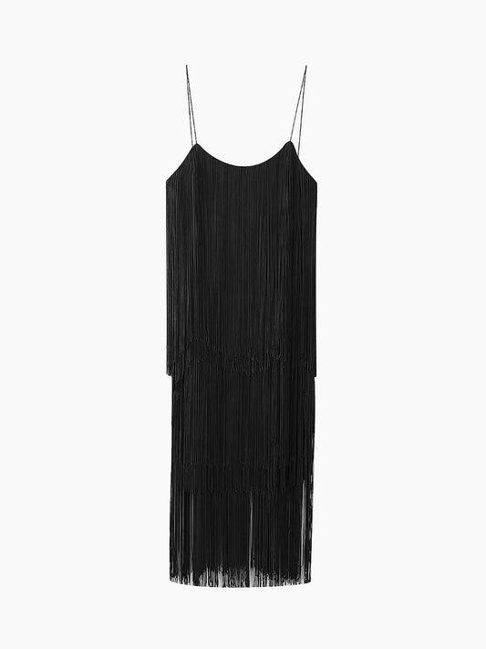 Florence Fringed Open Back Dress