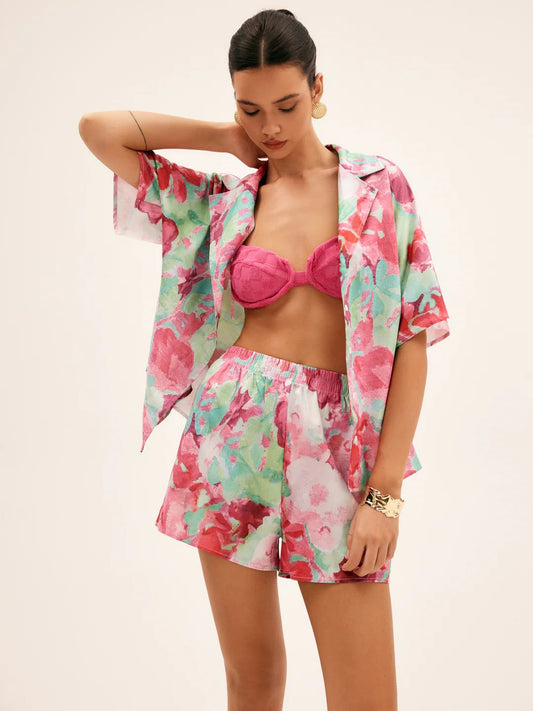 Floral Print Short Set