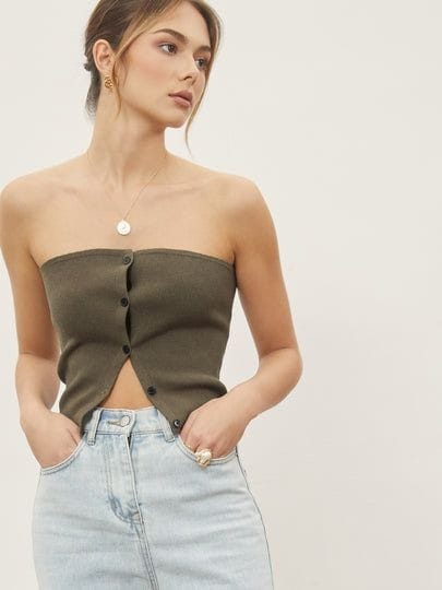 Knit Crop Tube Top