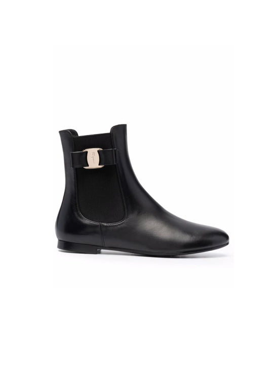Salvatore Ferragamo Vera Bow Chelsea Boots