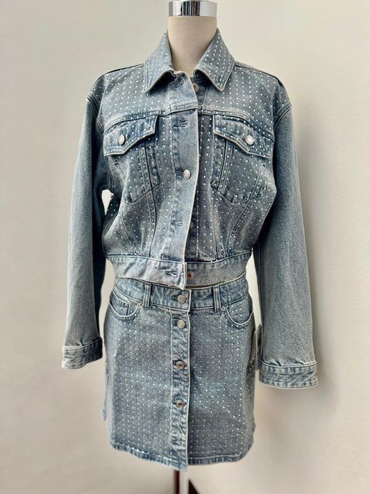 Michael Kors Denim Skirt Set