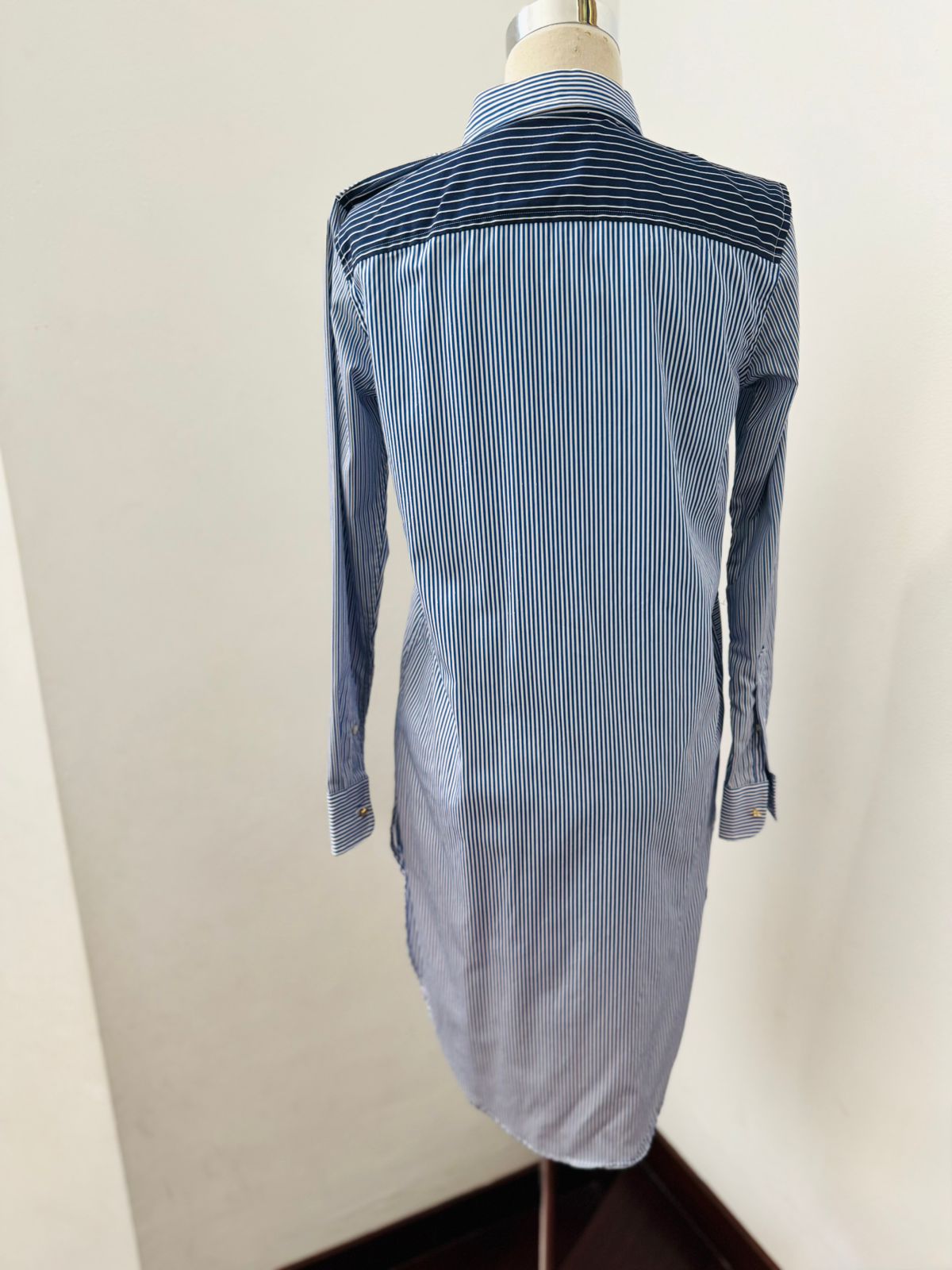 Polo Ralph Lauren Navy Contrast Button Dress