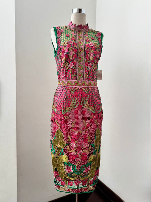 Marchesa Notte Midi Dress
