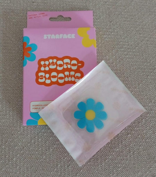 Starface Hydro-Blooms 100% Hydrocolloid Pimple Patches XXL Size for Bigger Spot on Face and Body Pack 2 unidades
