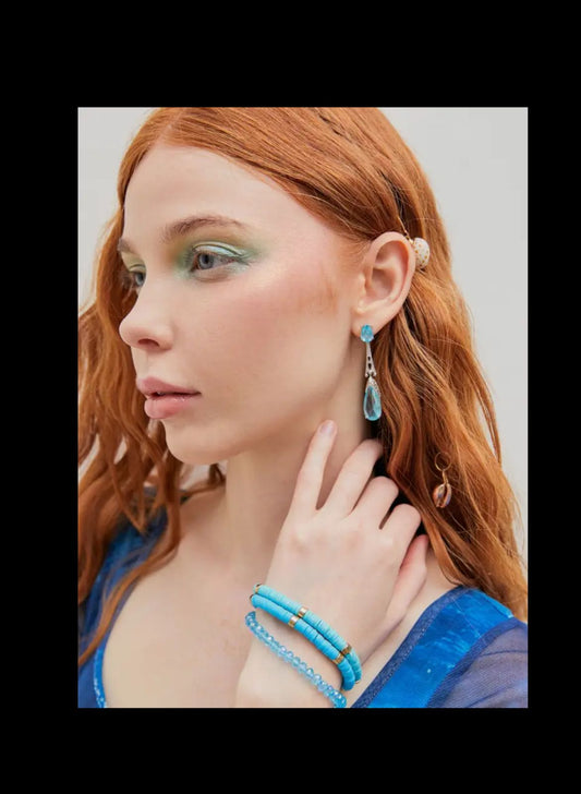 Crystal Decor Drop Earrings